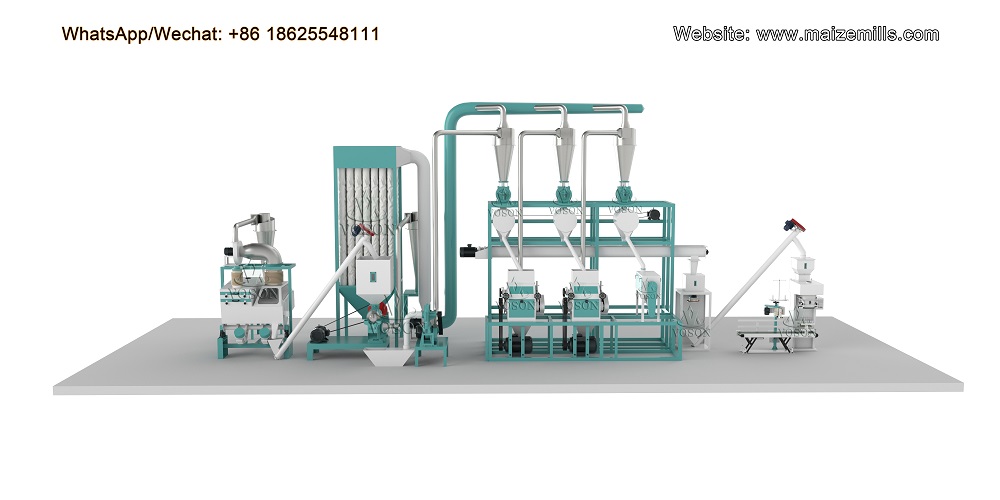 modelo 3d de moagem de milho voson 10t 
