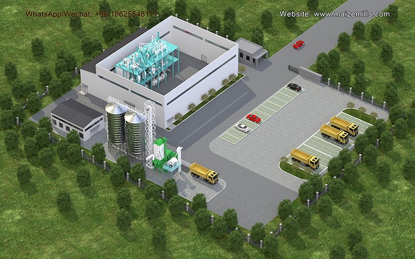 Planejamento da planta de equipamentos de moagem de trigo