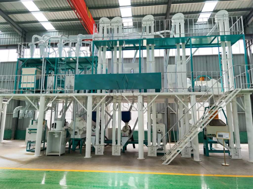 Equipamentos de limpeza de milho, moagem e processamento de farinha de trigo - solução pronta para uso integrada da fábrica chinesa
