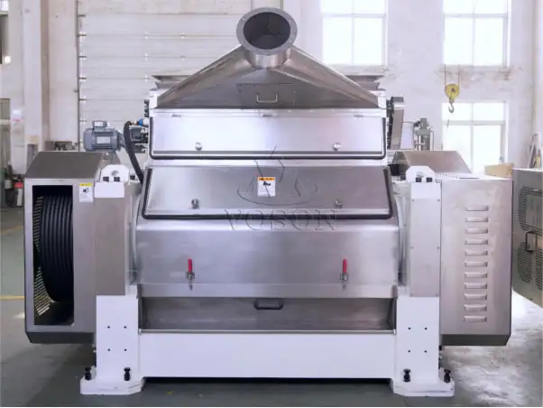 Máquina industrial de descamação de milho com rolos duplos para processamento de milho