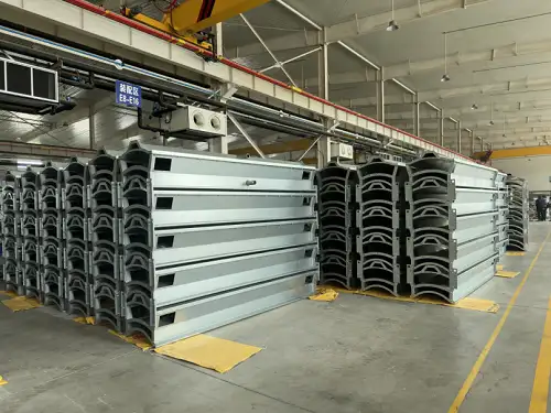 Caixa de ar e estrutura do recipiente de transporte do transportador de correia com almofada de ar